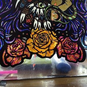 Hand painted by me with hook